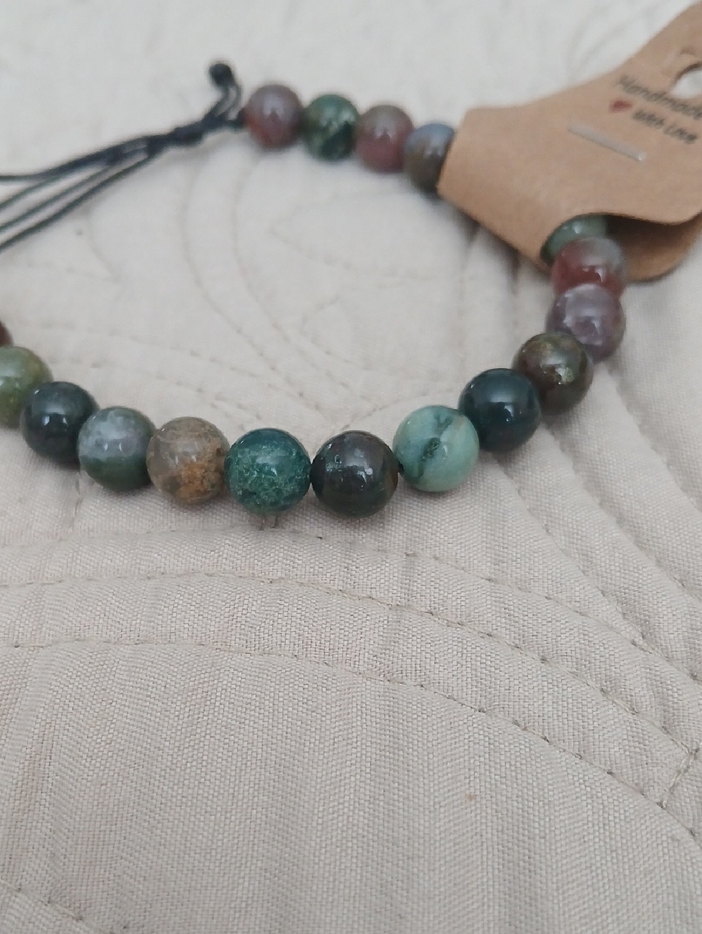Handmade Multicolor Agate Bead Bracelet - Women's Natural Stone Bracelet